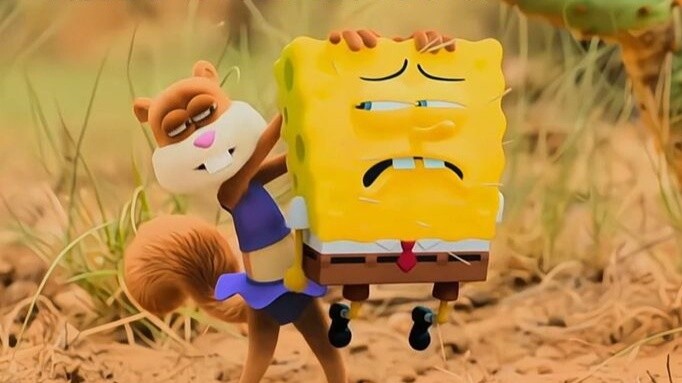 Sandy và SpongeBob dễ thương quá!