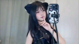 Cute 77 black silk big pendulum