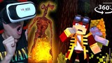 Mencoba Kabur Dari SIREN HEAD Di Minecraft 360/VR - Roleplay