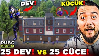 25 vs 25 ama DEVLER CÜCELER KAPIŞIYOR !? PUBG Mobile Ordu Savaşları