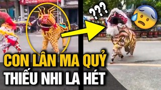 Cười KHÔNG NGẬM được mồm với màn múa lân không giống MỘT AI khiến nhiều người lầm tưởng GÁNH XIẾC