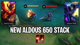 NEW ALDOUS 650 STACK VS ALUCARD ~ MLBB