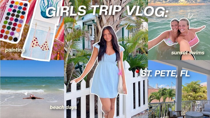 A GIRLS WEEKEND IN ST. PETE VLOG | coffee, beach days, boat ride + more
