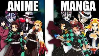 All Demon Slayer Characters Manga VS Anime