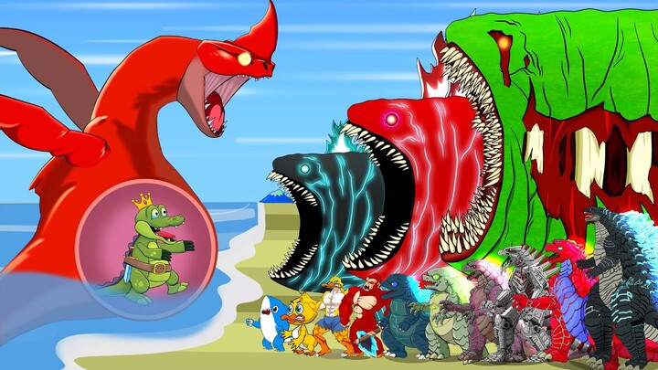 THE RED BLUSTER, BLOOP ZOMBIE vs KONG & GODZILLA: Who Is The King Of The Sea Beast?
