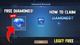 500 DIAMONDS GIFT FREE! FREE DIAMONDS! HOW TO CLAIM FREE?! LEGIT! | MOBILE LEGENDS 2022