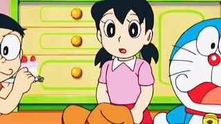 Doraemon: Nobita membuat kue untuk melindungi Shizuka dan memulai duel dengan hadiah Hunter x Hunter