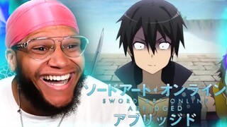 FIRST TIME WATCHING *Sword Art Online Abridged* Episode 1 REACTION!