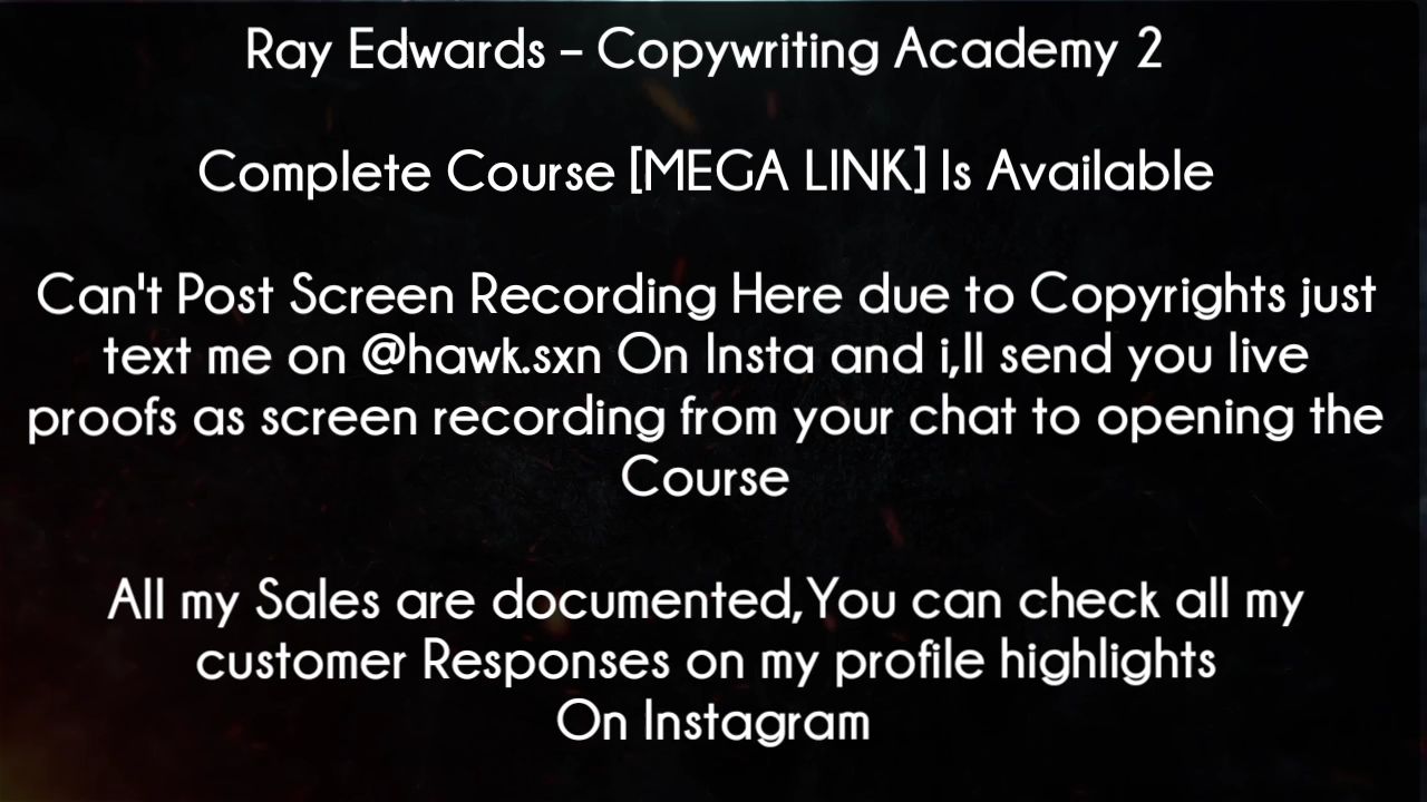 Ray Edwards Course Copywriting Academy 2 download - BiliBili