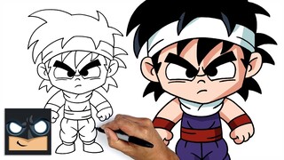 How To Draw Kid Gohan | Dragon Ball Z
