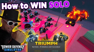 How to Win Solo in Tower Defense Simulator