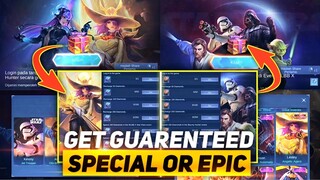 GET GUARENTEED SPECIAL OR EPIC SKIN FROM STAR WARS & BOUNTY HUNTER EVENT | MLBB