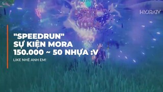 Nhanh Tay Nào AE! SpeedRun Sự Kiện 150.000 Mora! Tiết Kiệm 50 Nhựa Nguyên Chất!