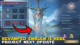 REVAMPED EMBLEM SYSTEM IS HERE! 2 TALENTS! UPGRADED DESIGN! | PROJECT NEXT UPDATE | MOBILE LEGENDS