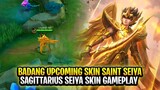 Badang Upcoming New Saint Seiya Skin Sagittarius Seiya Gameplay | Mobile Legends: Bang Bang