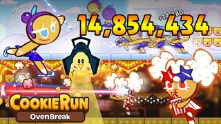 CookieRun OvenBreak 14M (LAND7) SkatingQueen+Popcorn ราชินีสเก็ต+ป็อปคอร์น | xBiGx