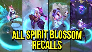 All Spirit Blossom Recalls | League of Legends