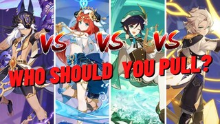 Cyno VS Nilou VS Venti VS Albedo - Who Should You Pull For In Genshin Impact 3.1 Banners?