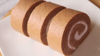 มอคค่าโรลเค้ก Mocha Roll Cake l ครัวป้ามารายห์