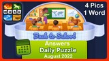4 Pics 1 Word - Back to School - August 2022 - Answers Daily Puzzle + Bonus Puzzle