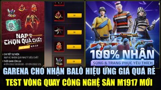 Free Fire | Garena Cho Nhận Balô Huyền Thoại Rẻ Như Mớ Rau - Test Vòng Quay Công Nghệ Săn M1917 Mới