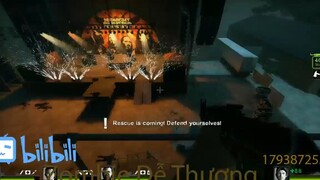 Chúng ta sẽ đứng ở chỗ cao bắn xuống đám zombie ở dưới #game