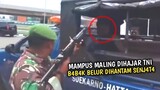 Maling Bonyok Di Hajar Tentara !! Maling Apes Tertangkap Bapak Tni