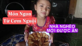 Chả chiên làm từ cơm nguội món ngon cho người nghèo | ăn vặt