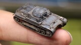 [Process] The crazy small-scale model 1/144 scale Type 1 tank model spraying process