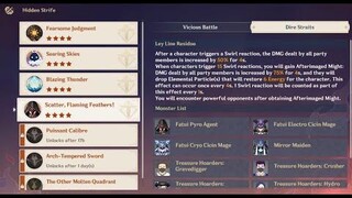 【Genshin Impact】 2.8 Hidden Strife วันที่ 4 - กระจาย ขนนกเพลิง! ช่องแคบไดเร่ กันหยู ละลาย C0