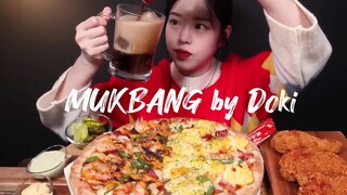 Pizza and Fried chicken MUKBANG 🍕🍗[Eating Show]