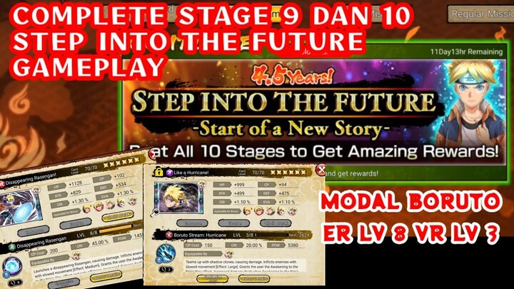 COMPLETE STAGE 9&10 (EXTRA 1&2) STEP INTO THE FUTURE GAMEPLAY || MODAL ER LV8 DAN VR LV3 •• NXB NV