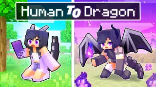 From HUMAN To DRAGON Story In Minecraft!