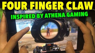 FOUR FINGER CLAW HANDCAM - INSPIRED BY ATHENA GAMING | PUBG MOBILE