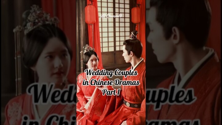 Wedding Couples in Chinese Drama #cdrama #chinesedrama #xiaozhan #zhaolusi #xukai #chengyi #yangzi