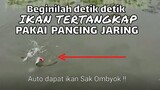 Net fishing - Mancing kitang pakai pancing jaring dapat banyak || pancing jaring - spring bomb net