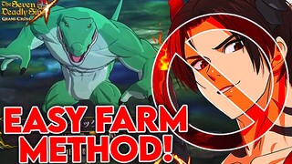 EASIEST FARM METHOD! Demonic Beast Crocshell NO KYO even EXTREME! | Seven Deadly Sins: Grand Cross