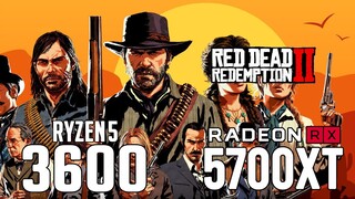 Red Dead Redemption 2 on Ryzen 5 3600 + RX 5700 XT 1080p, 1440p benchmarks!