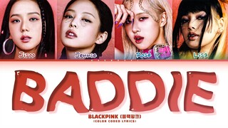 [AI COVER] BLACKPINK Baddie Lyrics (Color Coded Lyrics)