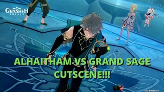 ALHAITHAM VS GRAND SAGE CUTSCENE! - Genshin Impact