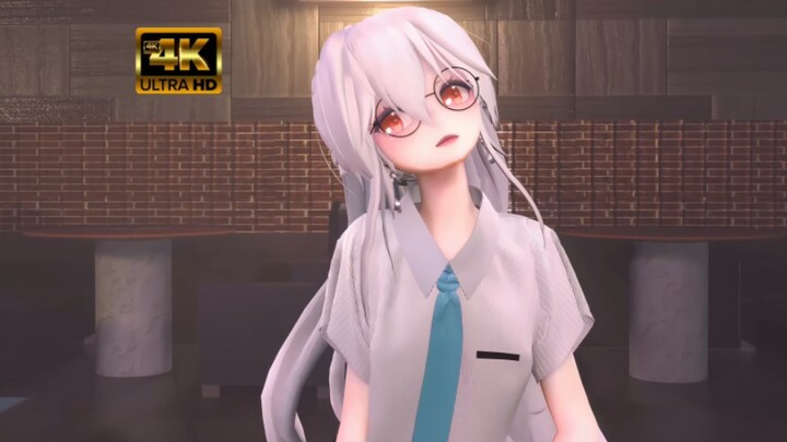 White-haired girl♥♥/fabric/weak sound/MMD