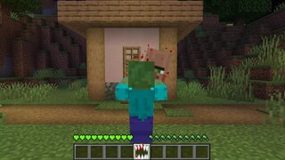 เมื่อต้อง!! กลายเป็น ซอมบี้ 1วัน | Minecraft