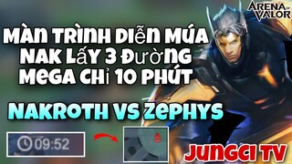 JungCi - Màn Trình Diễn Múa Nakroth Lấy 3 Đường Mega Nhanh Gọn Chỉ 10 Phút