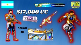 @PUBG MOBILE MESSI ICON SET M762 CRATE OPENING | ONLY $17,000 UC I GOT ALL ITEM |