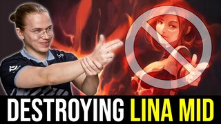 TOPSON always pick this HERO against LINA in Mid Lane