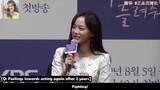 [ENGSUB] 190801 - Let Me Hear Your Song press conference - Sejeong Interview cut