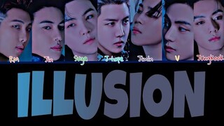 Dua Lipa - Illusion | ft. BTS FMV | 💜 #jkkkk #viral #song #bts