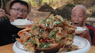 Countryside Recipe & Mukbang | Stir-fried Bailer Shells