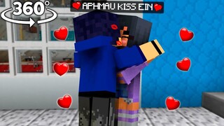 😍 APHMAU KISS EIN (NEW BOYFRIEND) - Minecraft 360° !