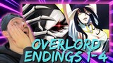 NON ANIME FAN REACTS TO OVERLORD ENDINGS 1-4